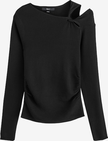 Tricou de la Next pe negru: față