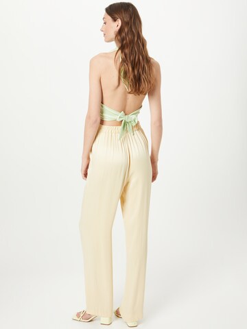 Wide Leg Pantalon River Island en jaune