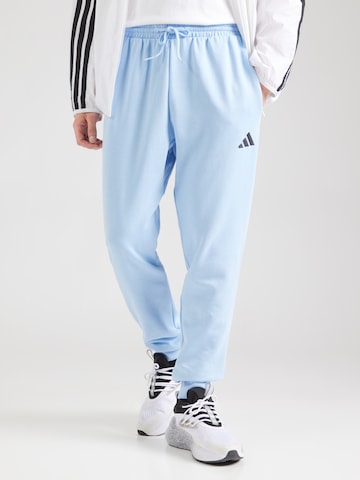 ADIDAS SPORTSWEAR Tapered Sportbyxa 'FEELCOZY' i blå: framsida