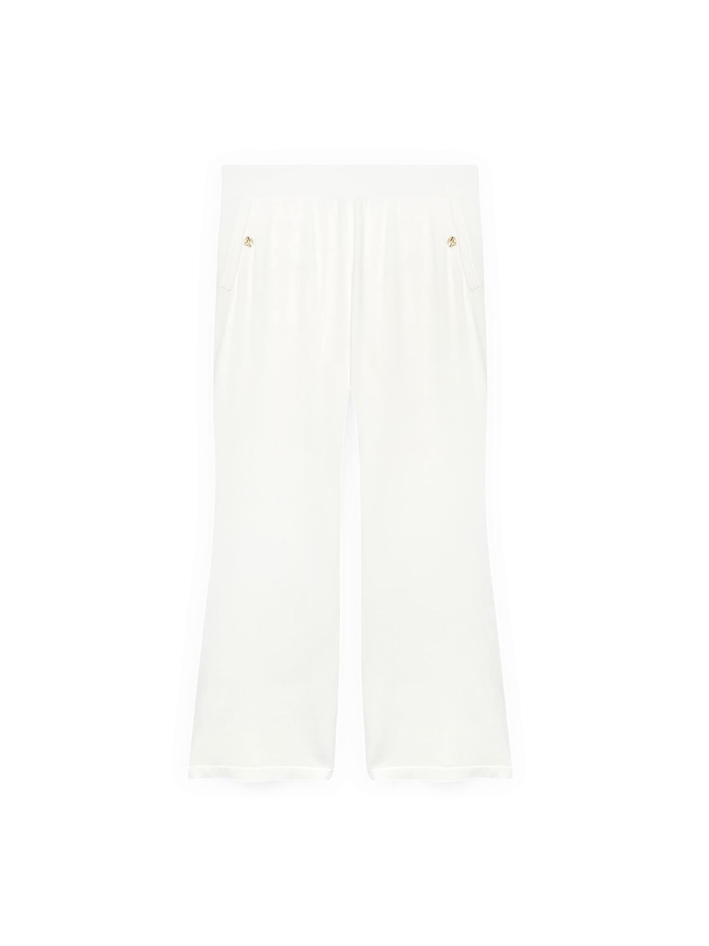 Fiorella Rubino - Pantalón en blanco: frente