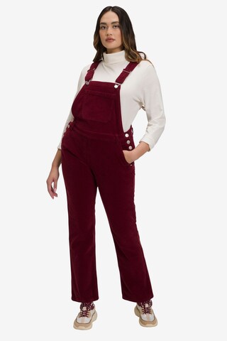 Ulla Popken Boot cut Overalls in Red: front