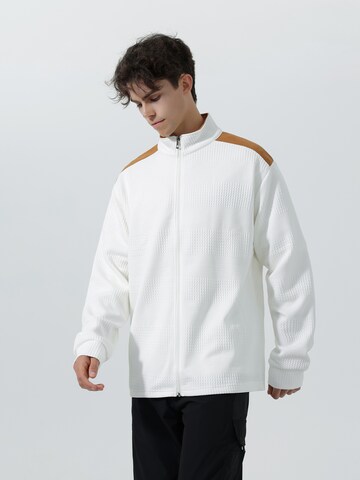 Youthup Sportstrickjacke‌‌‌‌‌ in Weiß: Vorderseite