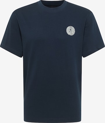MUSTANG T-Shirt 'Akron' in Blau: Vorderseite