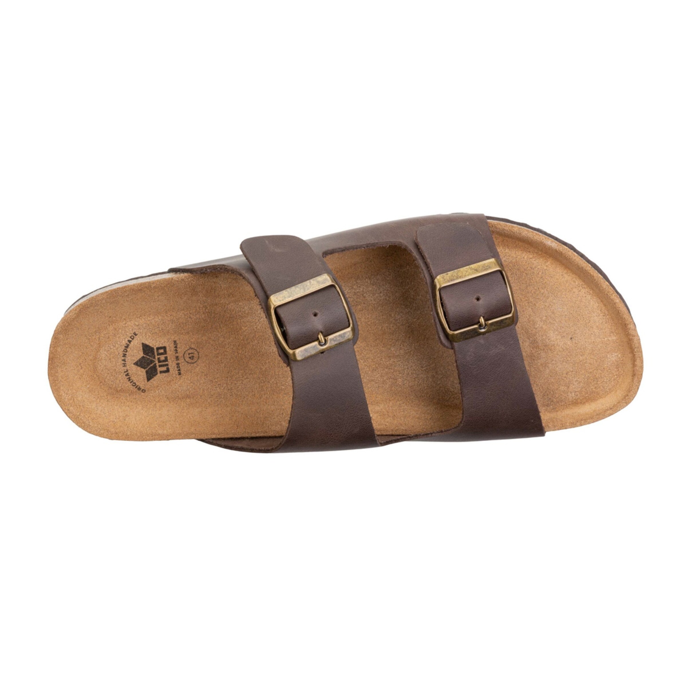 LICO Pantolette 'Alvaro' in Braun