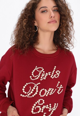 faina - Sudadera en rojo