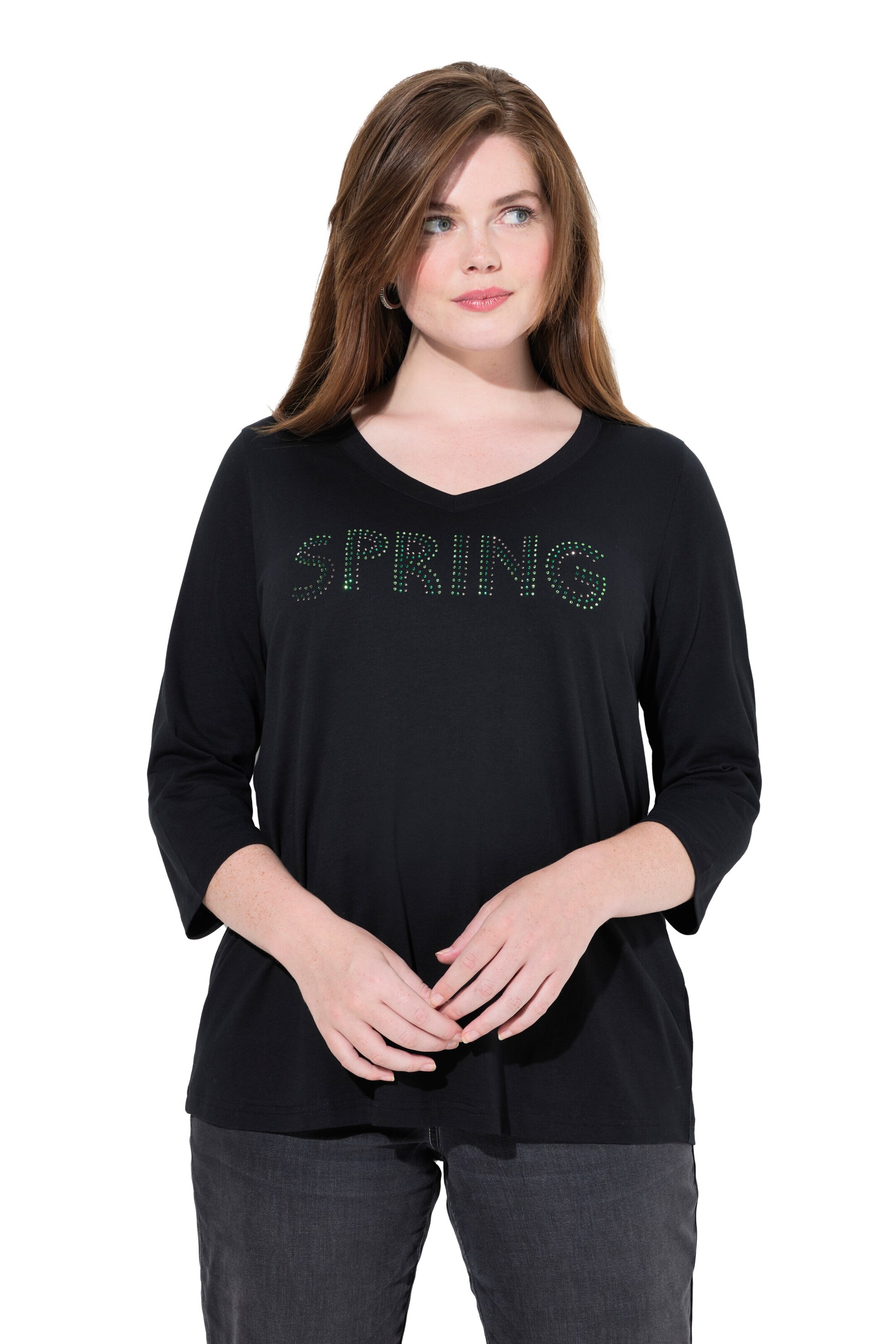 Ulla Popken Koszulka w kolorze czarny: przód