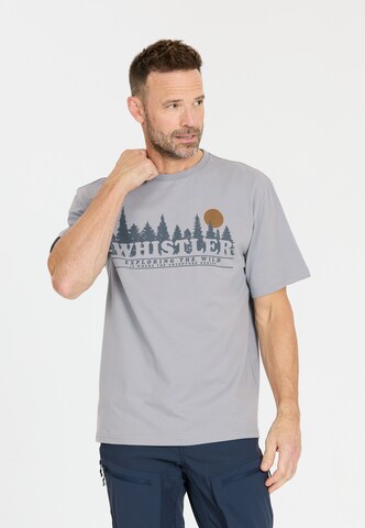 Whistler T-Shirt 'Cashew' in Grau: Vorderseite