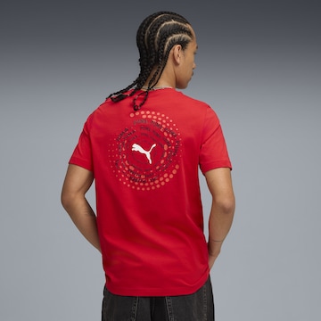 T-Shirt PUMA en rouge : devant