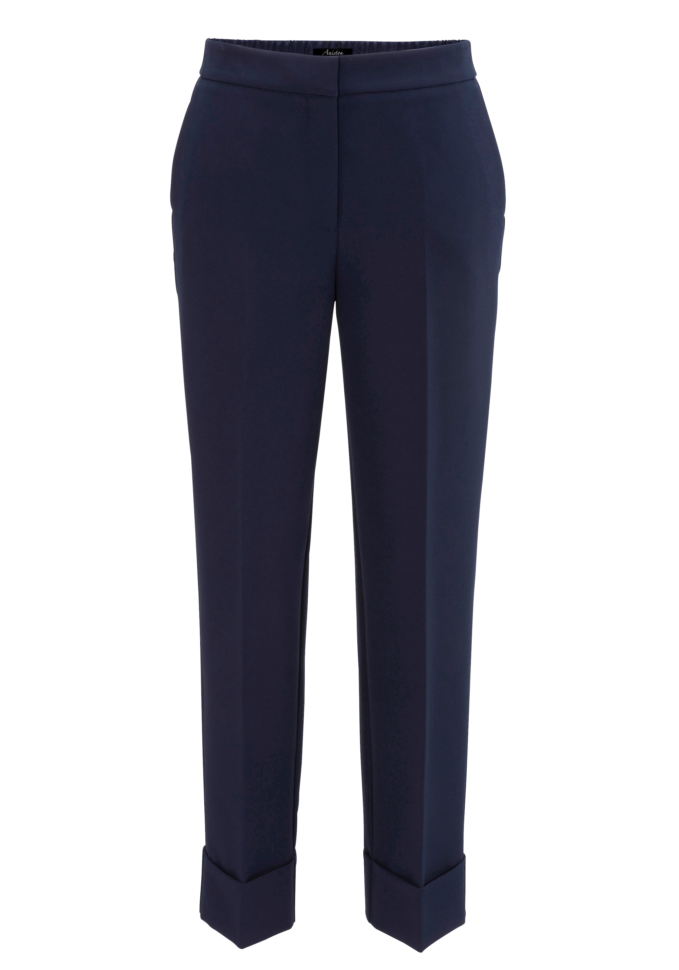 Aniston SELECTED Loosefit Bügelfaltenhose in Blau: Vorderseite