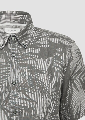s.Oliver Comfort fit Button Up Shirt in Grey