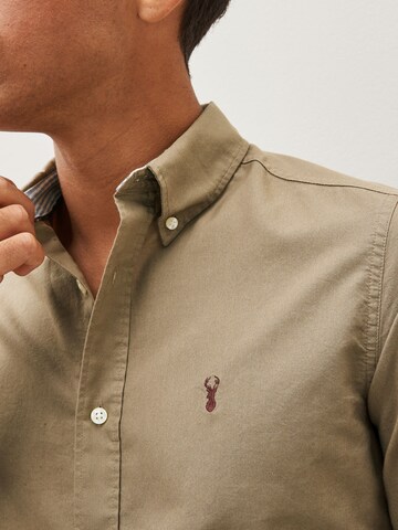 Next Slim fit Srajca | siva barva