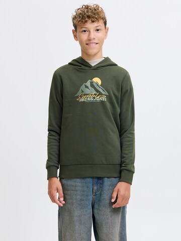 Jack & Jones Junior Sweatshirt in Grün: Vorderseite