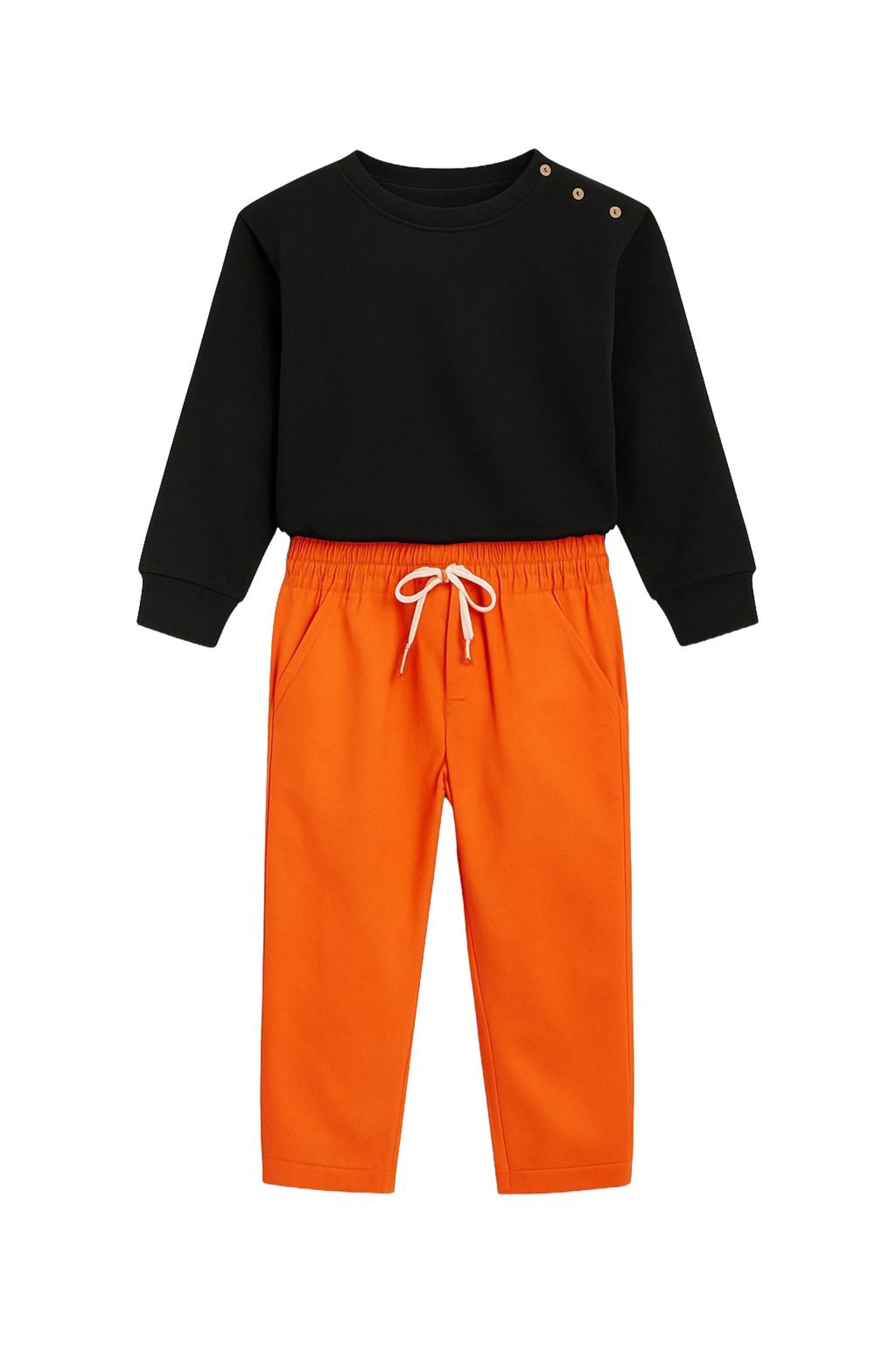 For You Moda Set in Orange: front