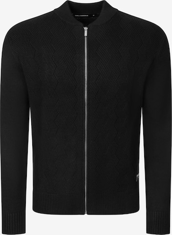 Karl Lagerfeld Strickjacke in Schwarz: Vorderseite