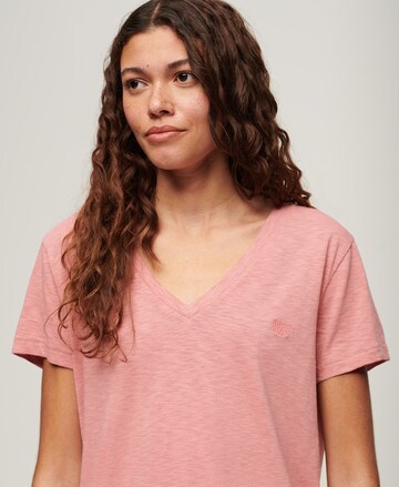 Superdry T-Shirt 'STUDIOS' in Pink