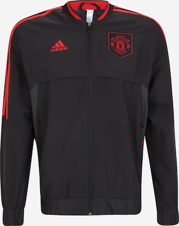 Vestes d’entraînement 'Manchester United' ADIDAS SPORTSWEAR en noir : devant