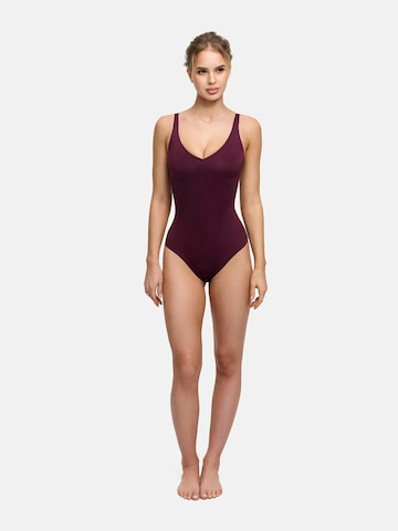 cfab (formerly creamy fabrics) Shaping Bodysuit in Red