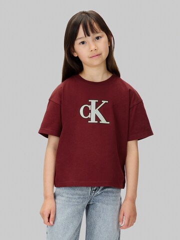 Calvin Klein Jeans - Camiseta en rojo: frente