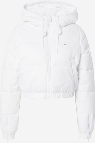 Tommy Jeans Преходно яке в бяло: отпред