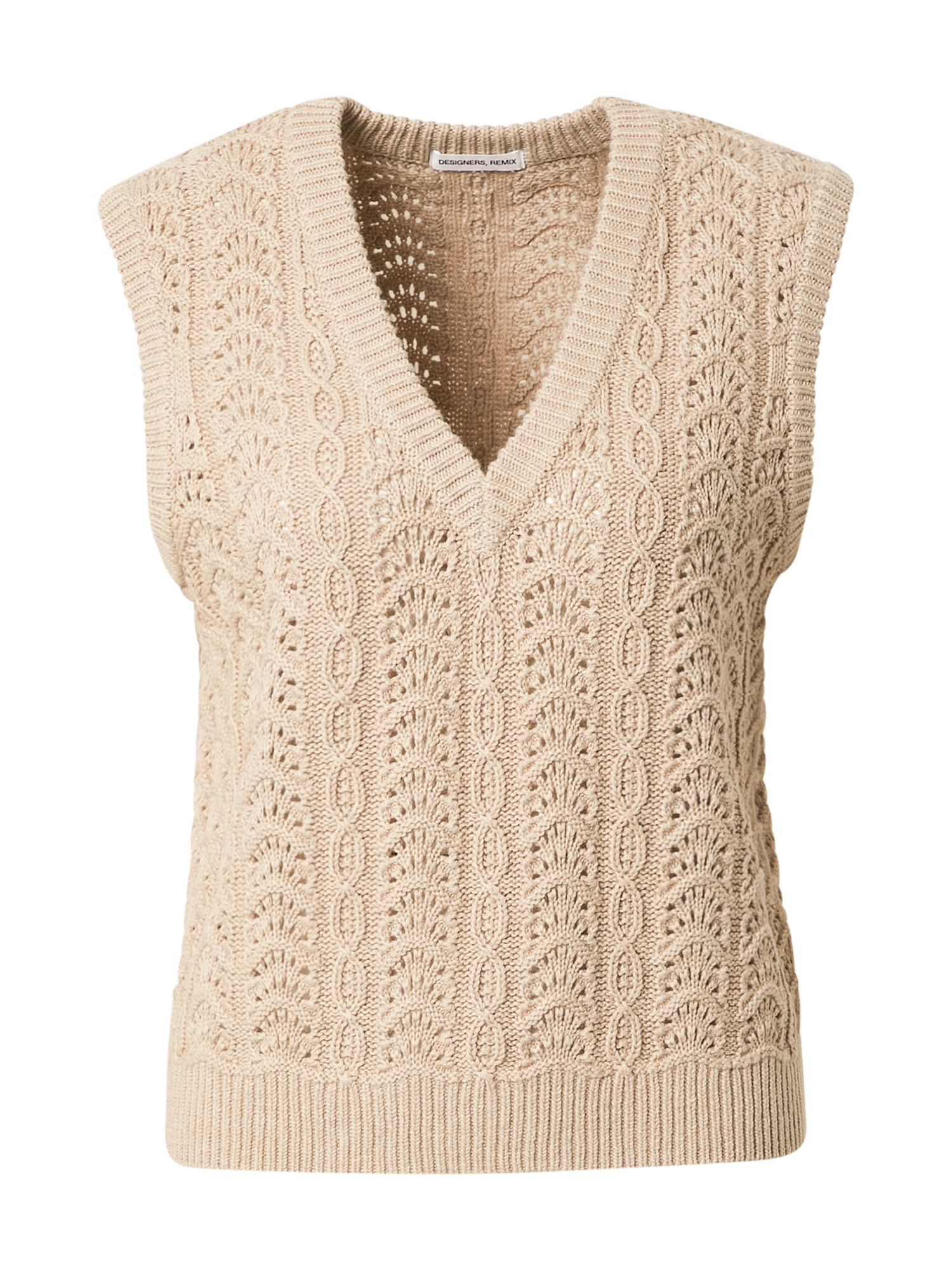 Kobiety uukq4 Designers Remix Sweter Matis w kolorze Szarobeżowym 