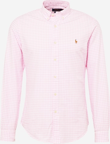 Coupe slim Chemise Polo Ralph Lauren en rose : devant