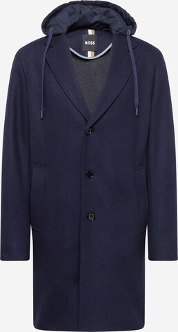 BOSS Between-Seasons Coat 'Cam' in Blue: front