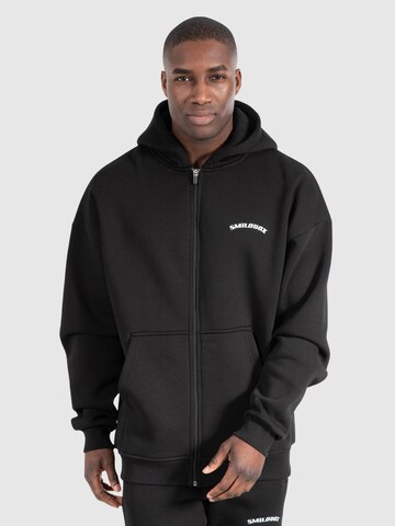 Smilodox Zip-Up Hoodie 'Daron' in Black: front