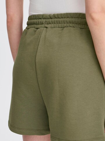 ICHI - regular Pantalón en verde