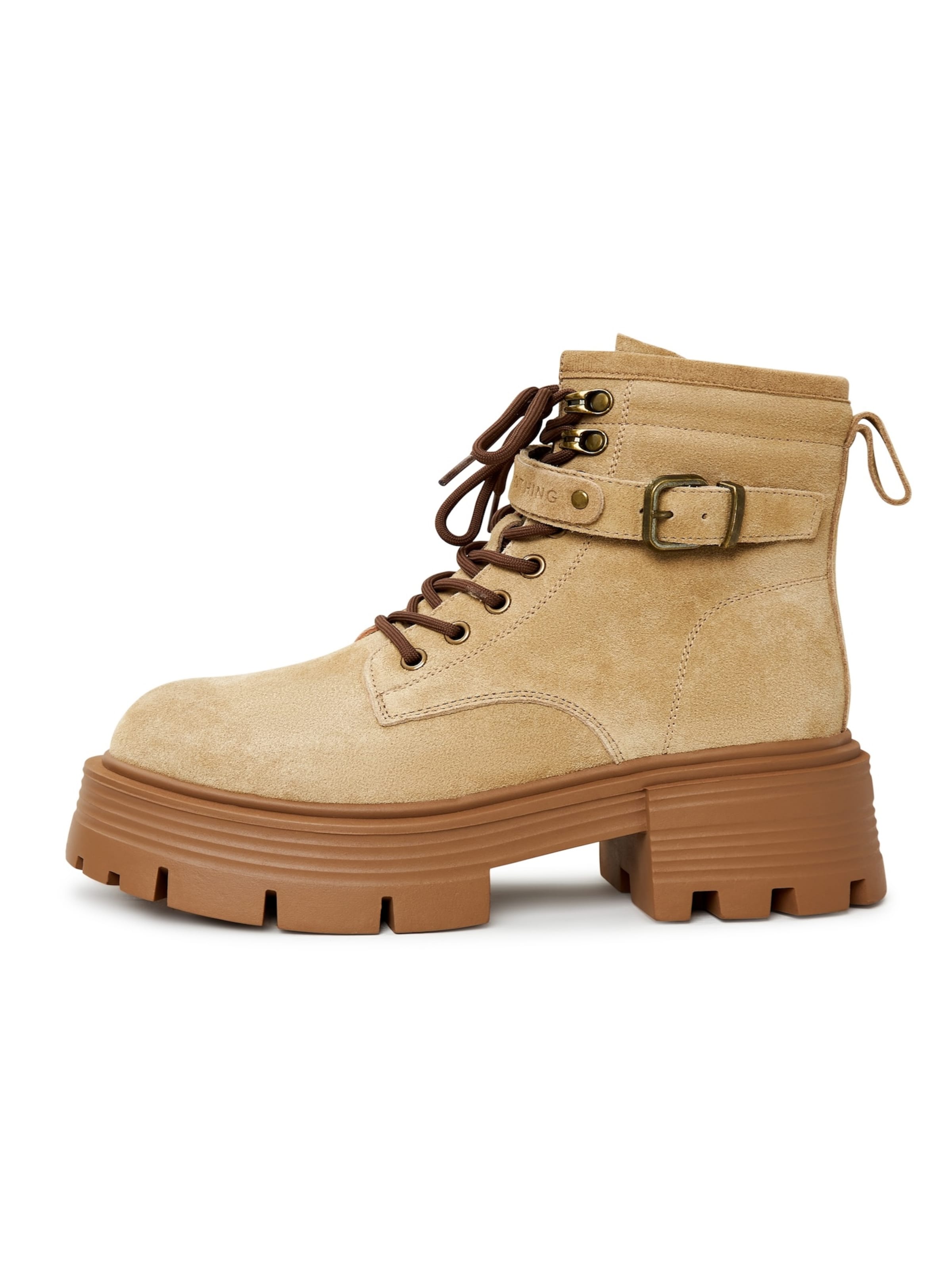 CESARE GASPARI Ankle Boots in Beige: Vorderseite