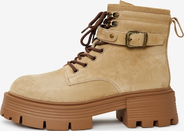 CESARE GASPARI Ankle Boots in Beige: Vorderseite