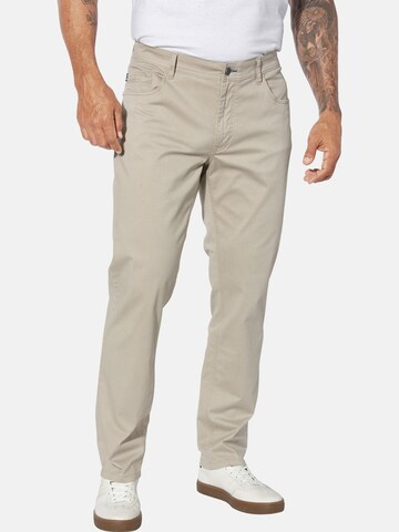 Jan Vanderstorm Loosefit Broek ' Bronker ' in Wit: voorkant