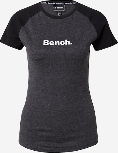 BENCH T-Shirt  'FUTURA' in graumeliert / schwarz / weiß, Produktansicht