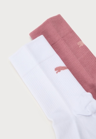 PUMA Къси чорапи в розово: отпред