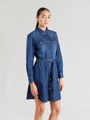 Pepe Jeans Платье-рубашка 'VICTORIA' в Синий: спереди