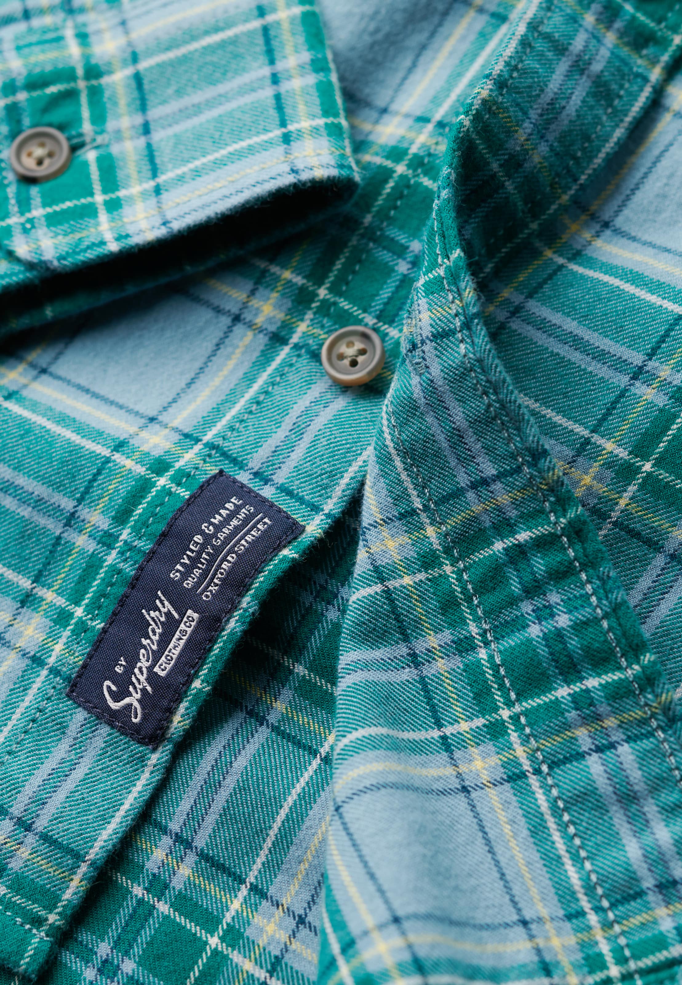 Superdry Regular fit Overhemd in Groen