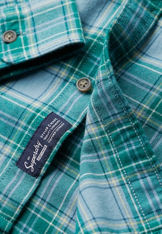 Superdry & Co Regular fit Button Up Shirt in Green