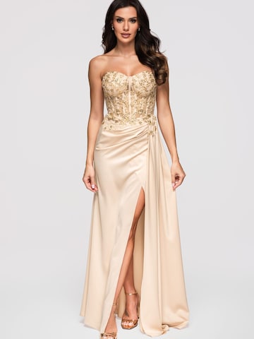 Ombre Evening dress in Beige