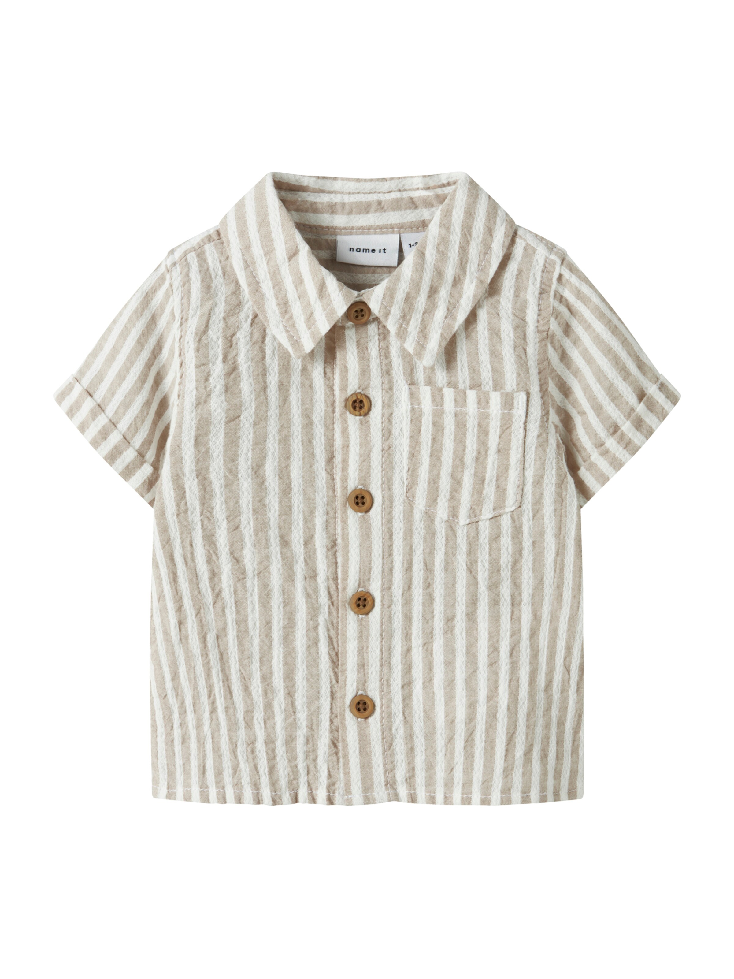 NAME IT Koszula 'NBMFEDENIS' w kolorze szary: przód