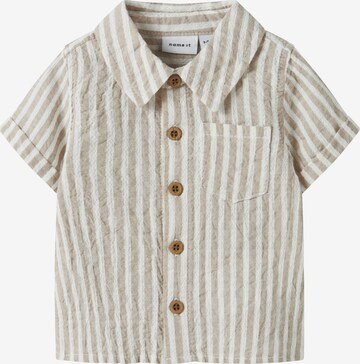 NAME IT Koszula 'NBMFEDENIS' w kolorze szary: przód