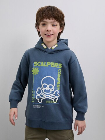 Sweat-shirt ' ' Scalpers en bleu : devant