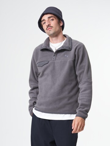 Pullover sportivo di pinqponq in grigio: frontale