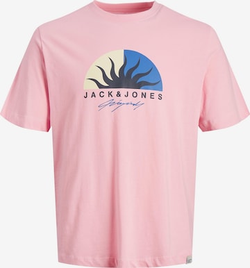 JACK & JONES T-Shirt 'TULUM' in Pink: predná strana