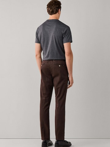 Hackett London Slim fit Chino trousers 'KENSINGTON ' in Brown