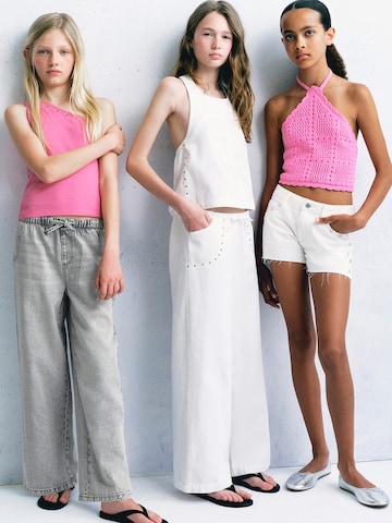 MANGO KIDS Zvonové kalhoty Džíny 'ANNIE' – šedá