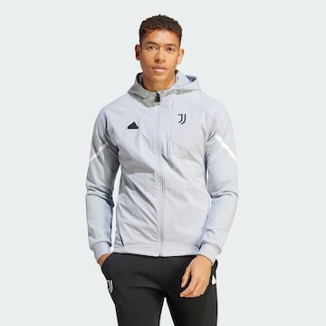 ADIDAS SPORTSWEAR Sportsweatjacke 'Juventus Designed for Gameday' in Grau: Vorderseite