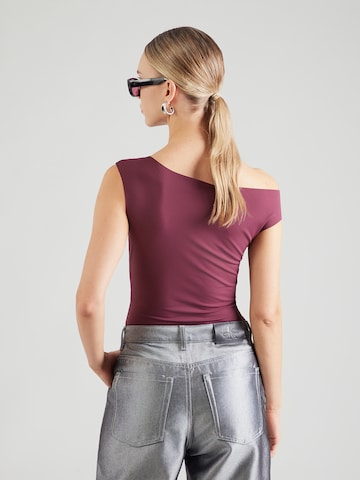 ABOUT YOU Košeľové body 'Justine' - Červená