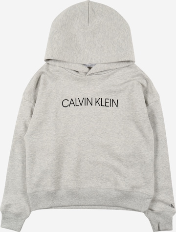 Calvin Klein Jeans Sweatshirt 'Institutional' in Grau: predná strana