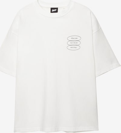 Pull&Bear Paita 'GHOST MODE' värissä roosa / musta / valkoinen, Tuotenäkymä