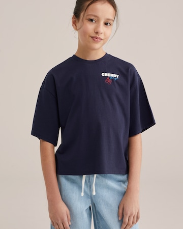 WE Fashion Тениска в синьо: отпред