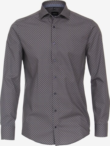 VENTI Slim fit Button Up Shirt in Blue: front